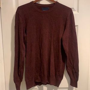 A PULLOVER CREWNECK SWEATER American eagle sweater cotton crew neck maroon